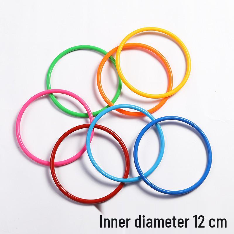 Seven-Color Plastic Marker Cones and Rings for Outdoor Sports Training