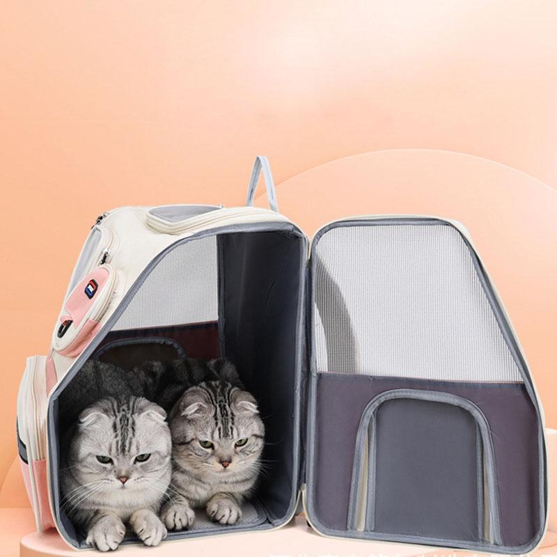 Portable Transport Trolley Bag for Pet Breathable Space Capsule Carrying Cat Travel Backpack High Quality