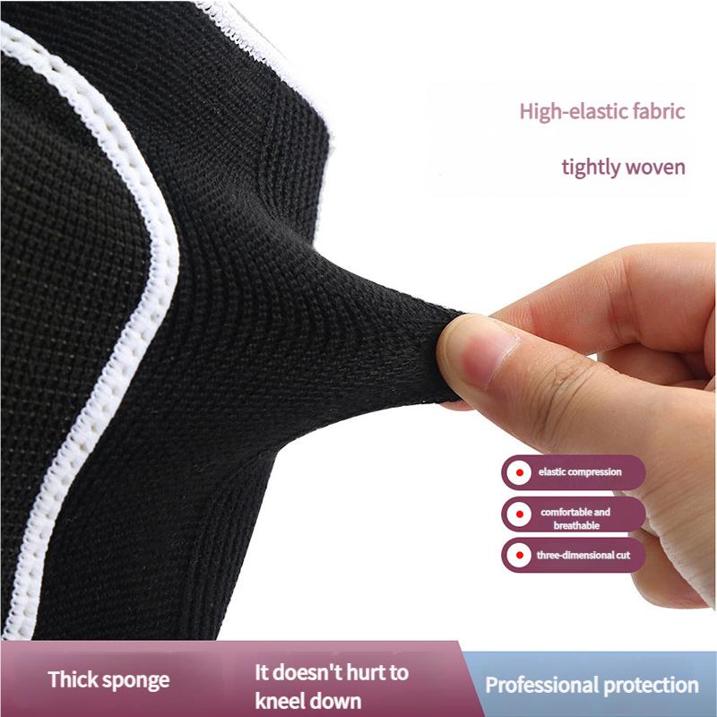 Breathable Sports Knee Pads Sponge Padding Universal Fit for Basketball Cycling Yoga Joint Protection Men Women