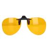 Clip On Glasses UV Protection Blue Light Blocking Rimless Glasses 180 Degree Vertical Flip Orange
