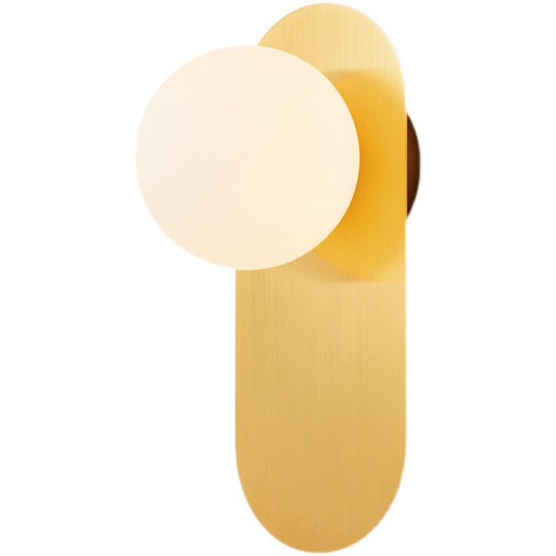 Gold Nordic Wall Lamp: Simple, Luxurious Postmodern Design for Bedroom, Living Room, or Corridor