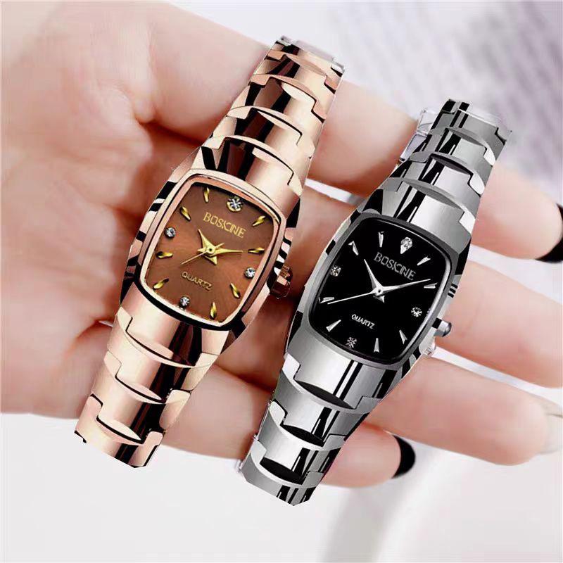 Women's Luxury Square Quartz Watch - Authentic Waterproof Design