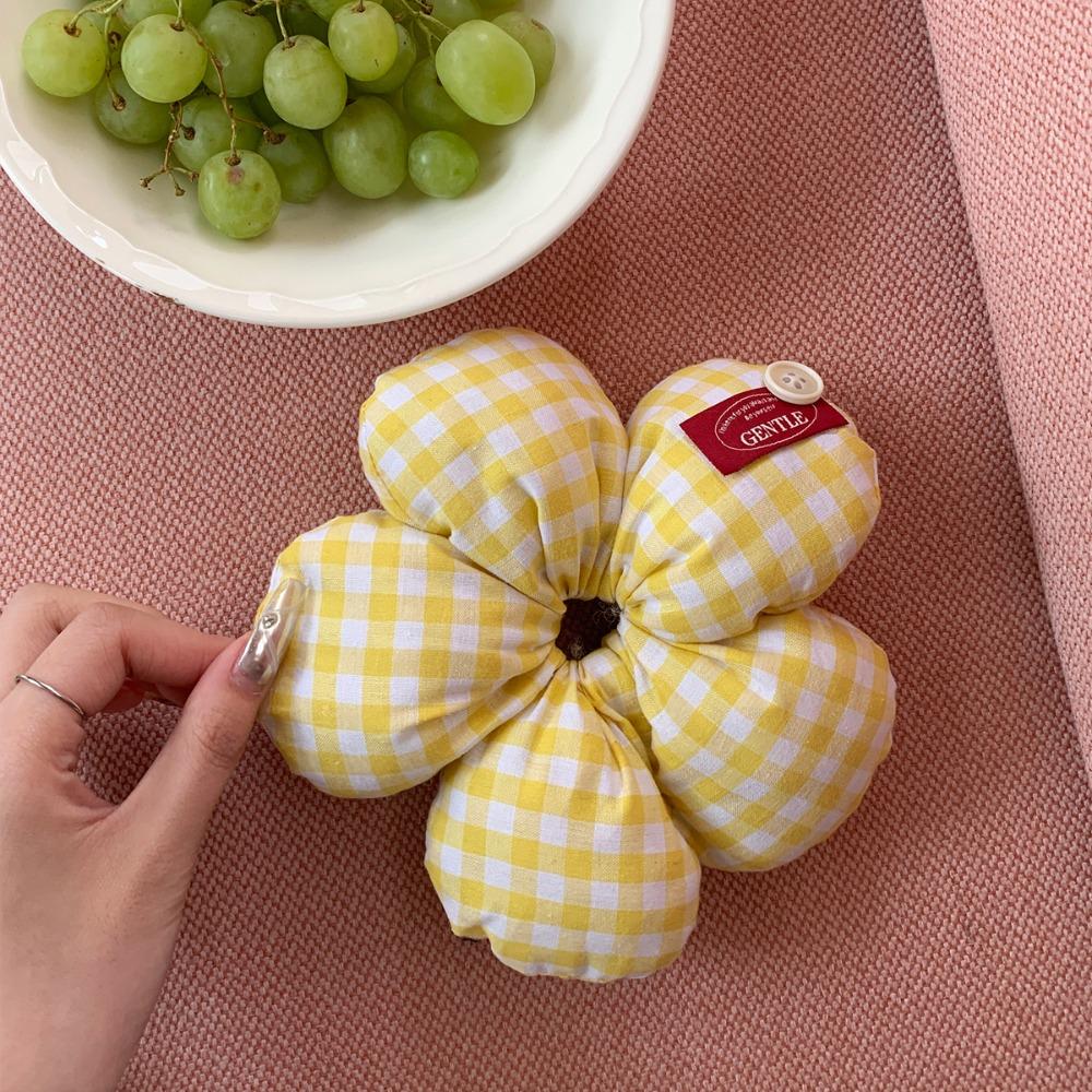 Lattice Exaggerated Hair Ring Sweet Oversized Hair Tie Elastic Flower Hair Scrunchies  Women