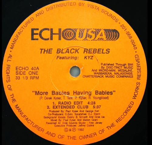

12inch Record BLACK REBELS - More Babies Having Babies ECHO40 Echo USA 1992 US Rap & Hip-Hop/R&B Used