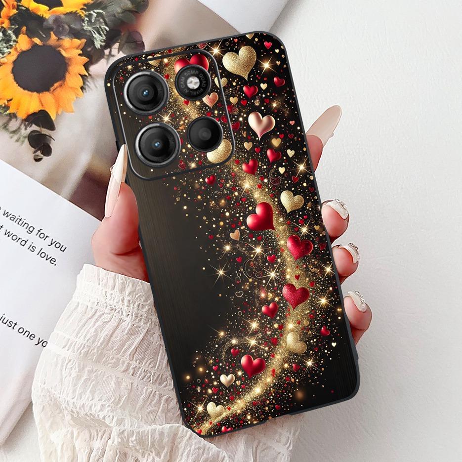 For Motorola Moto G15 Case Moto G75 XT2437-2 Luxury Popular Painted Cover Soft TPU Phone Case For Motorola G15 G 75 MotoG75 Bags