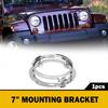 7 Front Round LED Headlight Mounting Ring Bracket Adapter Fit for Harley Touring