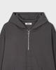 Solid Half-Zip Hoodie [Dark Gray]