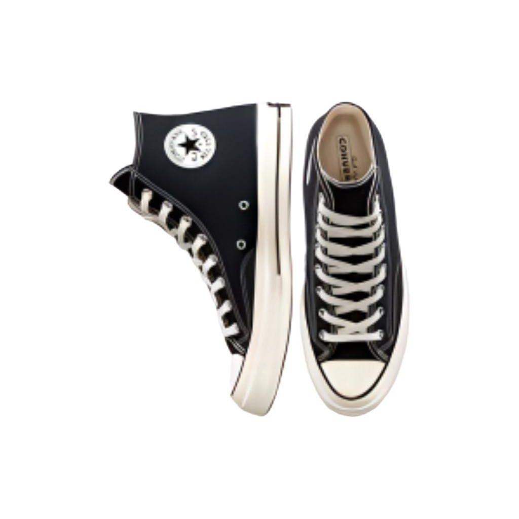 Converse Chuck 70 Hi Durable Non-Slip Comfortable High-Top Canvas Shoes Unisex Sneakers Black A162050C