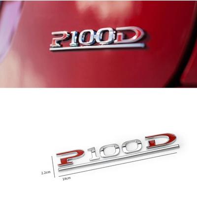 P75D P85D P90D P100D Underline ABS Letters Emblem for Model 3 Model X Model S Car Styling Trunk Badge Sticker Red Black