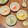 Mini Cartoon Ceramic Cat & Dog Bowl - Anti-Spill Design, Cute Pet Dish