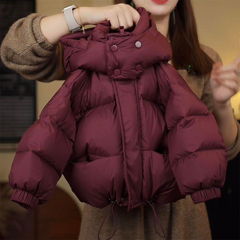 2025 Winter Children's Thickened Warm Korean-Style Hooded Jacket for Boys and Girls
