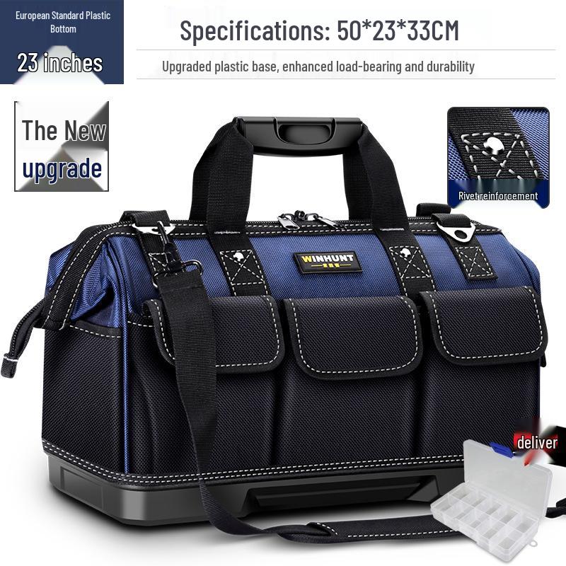 Portable Multifunctional Tool Bag: Durable, Wear-Resistant Canvas for Hardware Repairs and Electricians