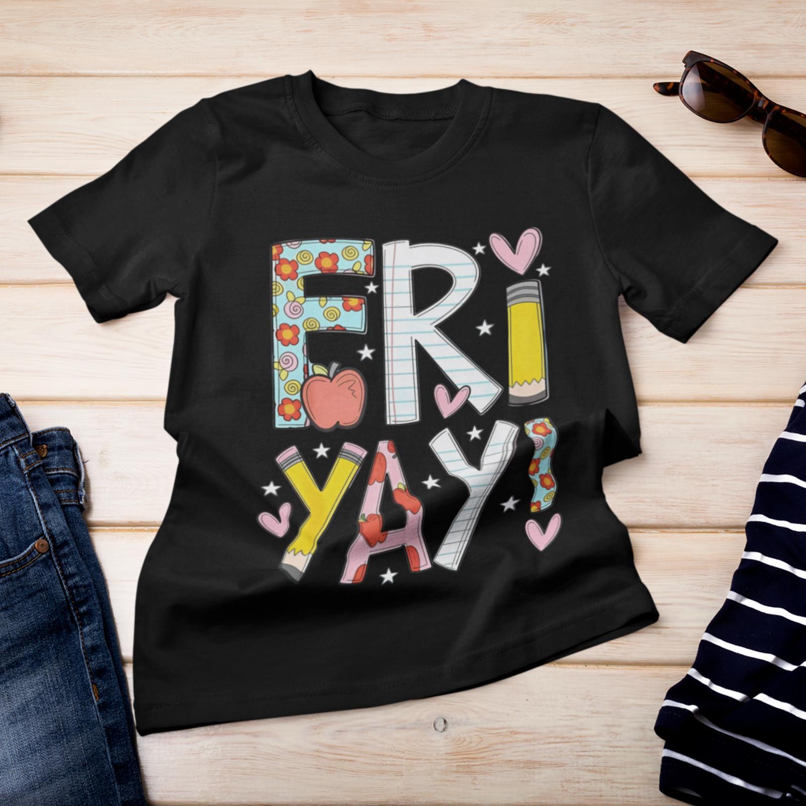Fri-Yay School Shirt Kids Funny Classroom Back To School Tee S