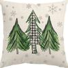Merry Christmas Decor Cushion Cover x cm Pillow CaseCartoon Reindeer Santa Claus Printed Throw Pillowcase Linen Pillow Cover