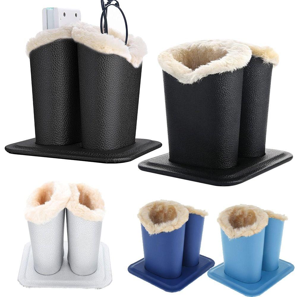 Lined Eyeglasses Holder PU Leather Pattern Double Glasses Stand Case Protective Anti-scratch Glasses Storage Organizer Unisex