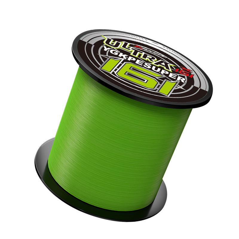 Lei Qiang 16-Strand PE Line: Ultra-Strong, Wear-Resistant, Long Cast for Blackfish & Sea Fishing, Main Yatai Special, Genuine Quality.