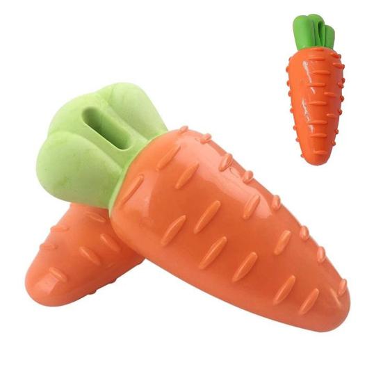 Giocattoli per Cani a Forma di Carota e Mais Giocattoli da Masticare Massaggio Gengive e Pulizia Denti Giocattolo per Cani Resistente al Morso per Animali Domestici
