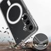 For Samsung Galaxy S25 FE Clear Magnetic Case WANLONFENG LM2 Series Phone Cover (Big Lens Hole)