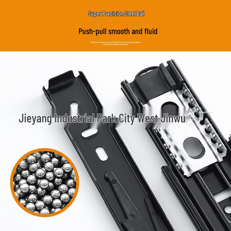 Super Short 3-Section Drawer Slides 4-6 Inch for Vanity & Jewelry Trays