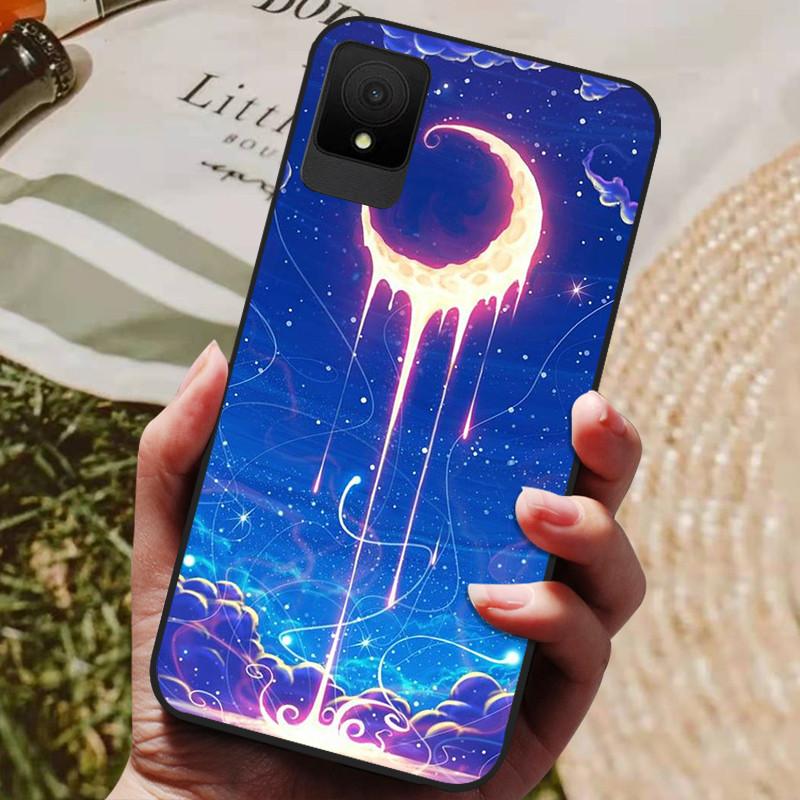 For TCL 502 Case Shockproof Soft Silicone TPU Bumper for TCL 502 Global Cover Cat Luxury  TCL502 Cute Cartoon Shell