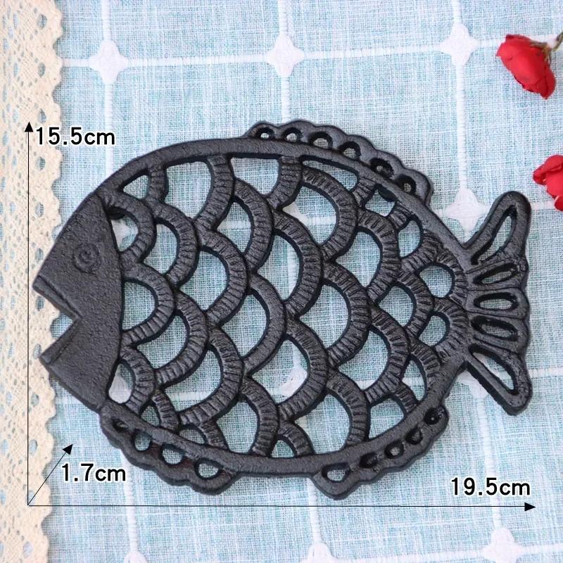 Owl Retro Decoration Ironwork Insulation Rack Water Kettle Style Household Cup Bowl Placemat Cast Iron Kitchen Plate Pot Mats
