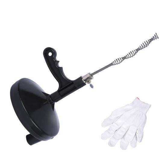 Déboucheur d'égouts pour cuisine, baignoire, salle de bain, fonctionnement facile, tuyau d'évacuation en fil d'acier flexible