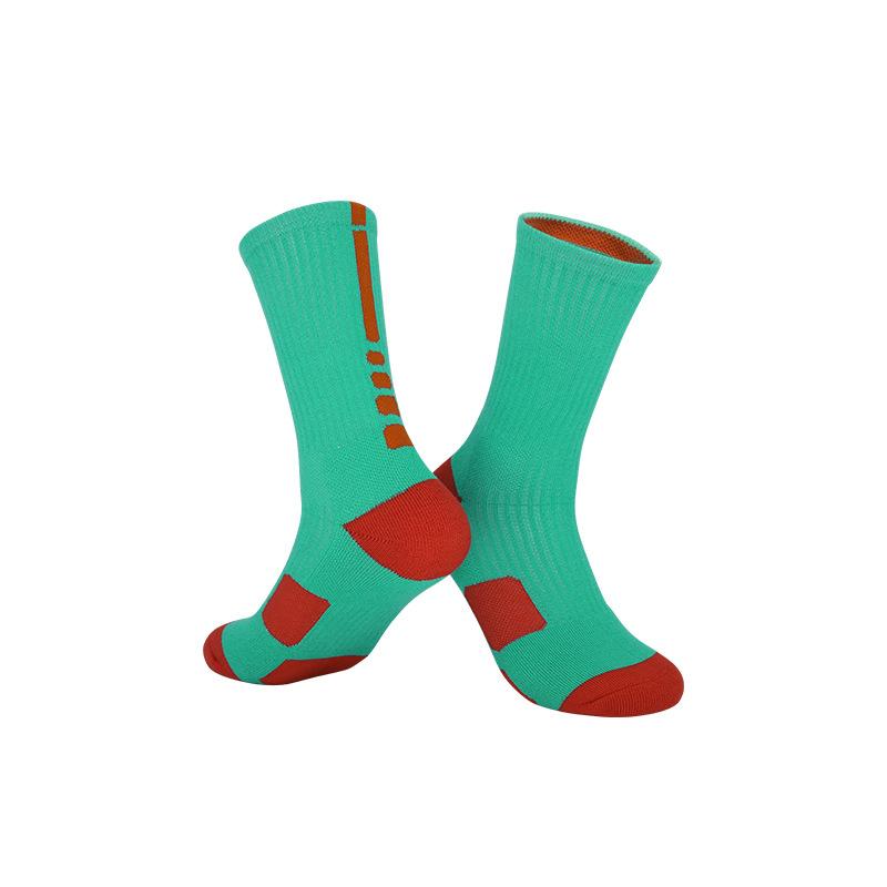 Professional Basketball Socks Non-Slip Elite High-Top Towel Bottom Actual Combat Sports Socks Breathable Medium Tube Training Socks