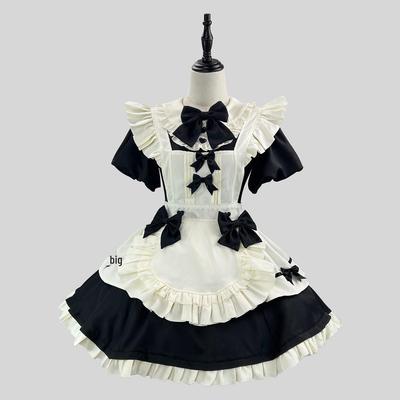 French Lolita Soft Girl Flutter Sleeve Apron Dress