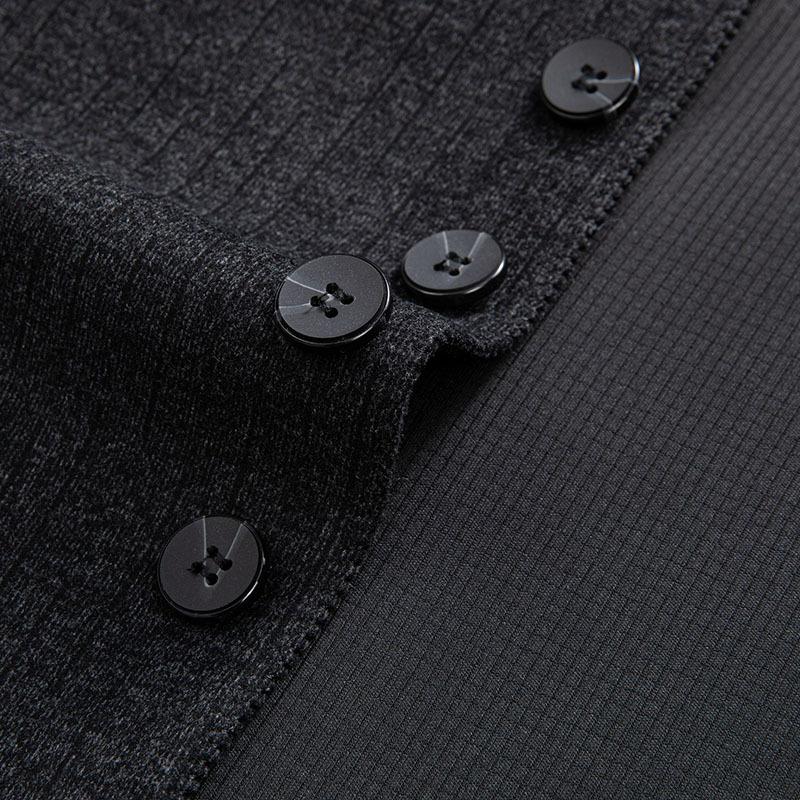 Autunno Nuovo Abito Casual con Collo alla Coreana da Uomo alla Moda Stile Coreano Slim Elasticizzato Top da Uomo per Giovani e Mezza Età