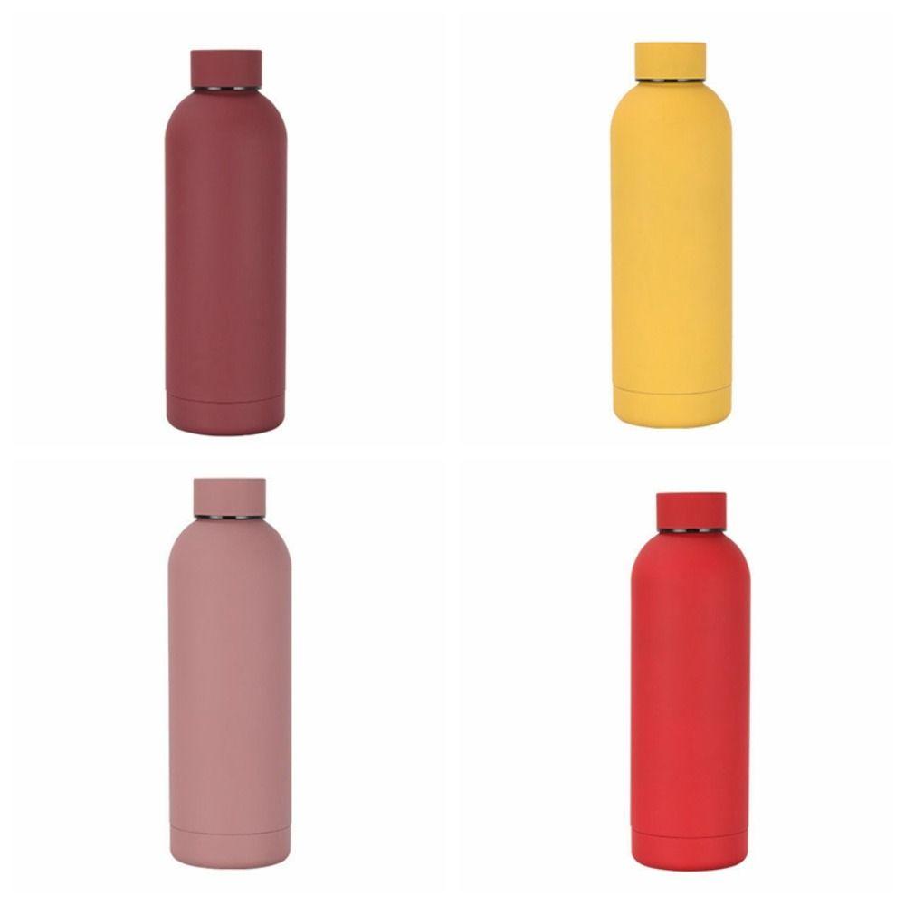 Large Capacity Small Mouth Thermos Cup Double Layer Sports Thermos Bottle  Camping