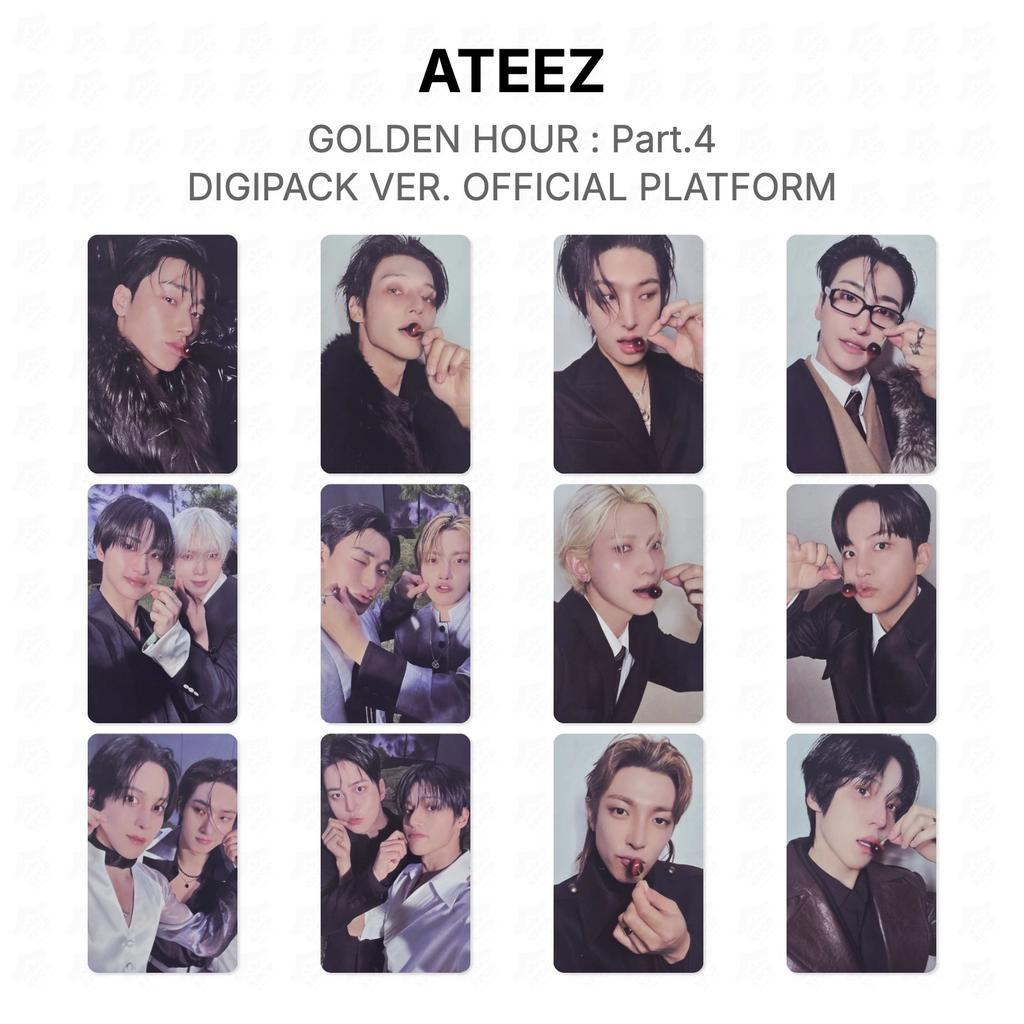 ATEEZ GOLDENE STUNDE : Teil 4 DIGIPACK VERSION. OFFIZIELLE PLATTFORM Offizielle Fotokarte