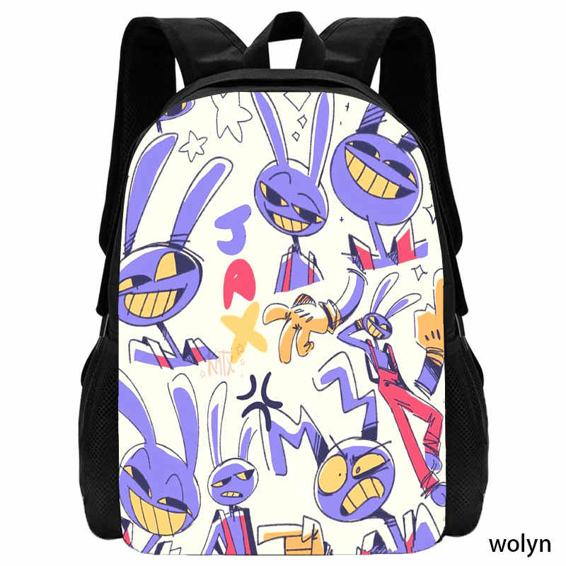 Rucsac de școală de circ digital The Amazing Mochila, rucsac pentru copii din desene animate, ghiozdane de școală de capacitate mare pentru fete băieți Cel mai bun cadou