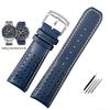 22mm 23mm  Cowhide Leather Watchband for CITIZEN Blue Angel Generation Men's Watch AT8020-54L AT8020-03L Series Bracelet Strap