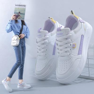 Nuove Sneakers da Donna Primavera Traspiranti in Pelle Scarpe Bianche da Donna Stile Coreano Versatili Scarpe Casual
