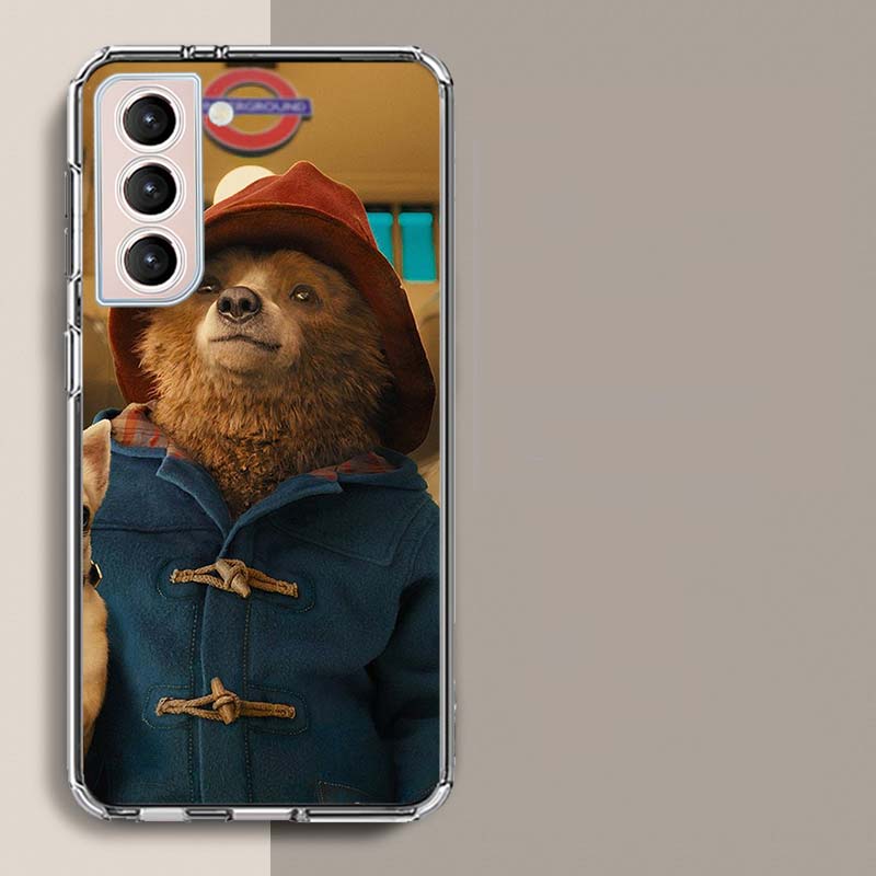 Cute P-Paddington Bear Phone Case For Samsung A16 A26 A36 A56 A17 A15 A25 A35 A55 A14 A24 A34 A54 A04S A05S Galaxy Note 20 10 9
