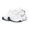 Nike Air Monarch 4 Synthetic Leather, Leather Slip Resistant Low Top Chunky Sneakers Unisex White Blue 415445-102(Team47-M4)