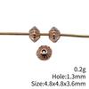 Small Hole Vintage Alloy Gear Spacer Beads Metal Loose Beads DIY Bracelet Necklace Jewelry Making Findings Accessories