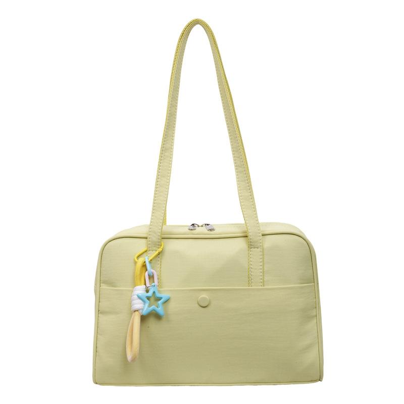 Korean version of simple large-capacity retro portable pillow bag women's 2025 new high-end texture foreign style shoulder armpit bag