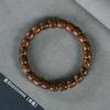 Ethnic Style Green Sandalwood Straight-cut Barrel Beads Bracelet Handmade Boutique Sandalwood Small Bracelet Men's and Women's Wenwan Single Circle