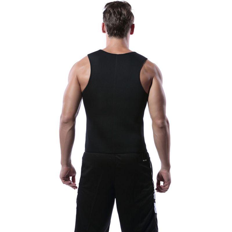 Versatile And Durable Men's Neoprene Body Shaper Sweat Sauna Vest For Weight Loss