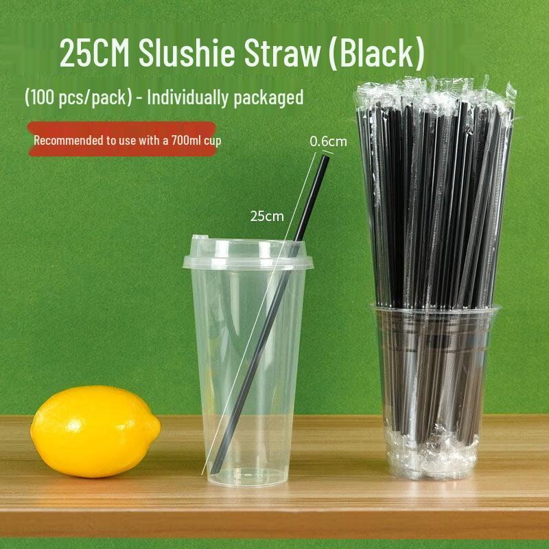 ZISIZ 1000-Count Disposable Plastic Straws