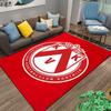 Red Shield Emblem Design suitable as a non-slip mat for the living room or bedroom sofa