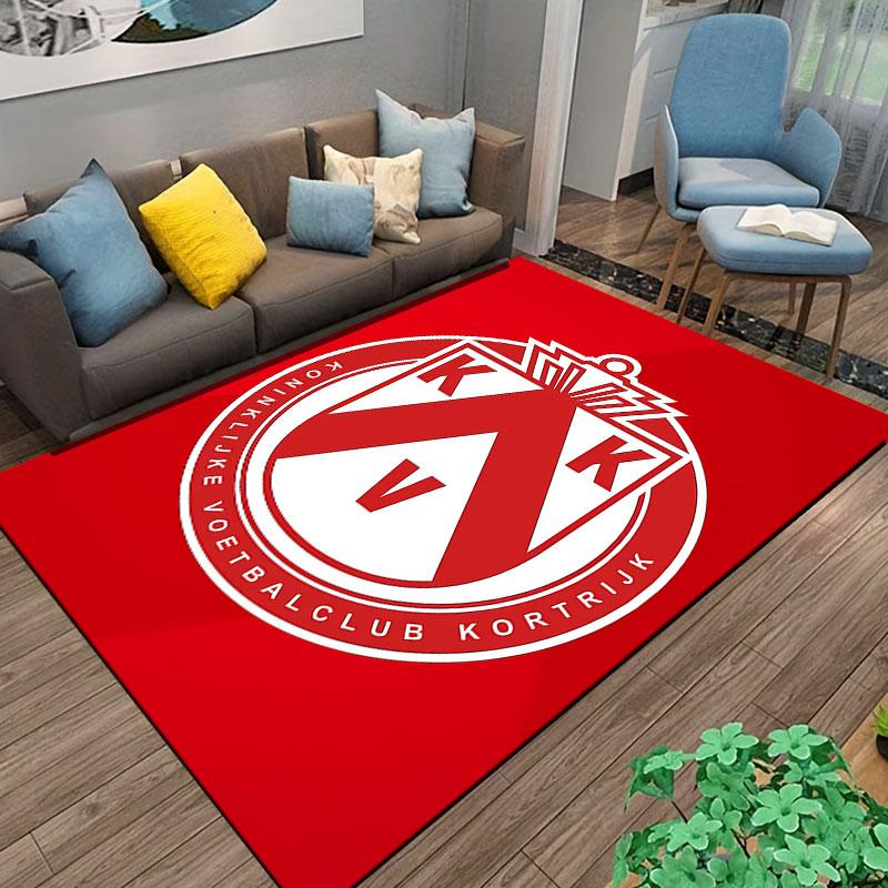 Red Shield Emblem Design suitable as a non-slip mat for the living room or bedroom sofa