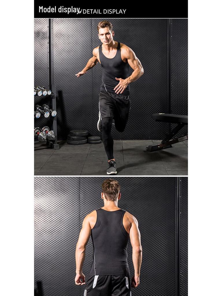 Men's Quick-Dry Sleeveless Training Tank Top for Sports, Basketball, and Running