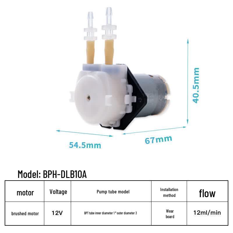 

BPH-DLB10A 12V Micro Dosing Peristaltic Pump