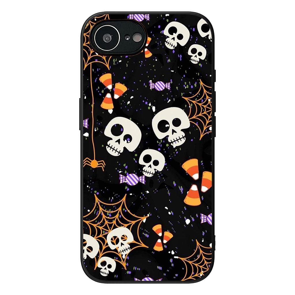 Halloween Little Ghost With Pumpkin Cover for Samsung Galaxy S25 S24 S23 Fe Ultra Plus S7 Edge A05 A06 A16 A55 A15 A35 Case