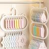 Multi-clip Sock Drying Rack Space-saving Removable Socks Underwear Storage Rack Multi-functional Wardrobe Storage