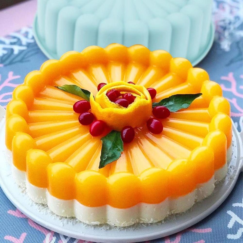 Heat Resistant Round Cake Mold Non-Stick Cake Baking Mold Silicone Cake Mold  Pastry Utensil