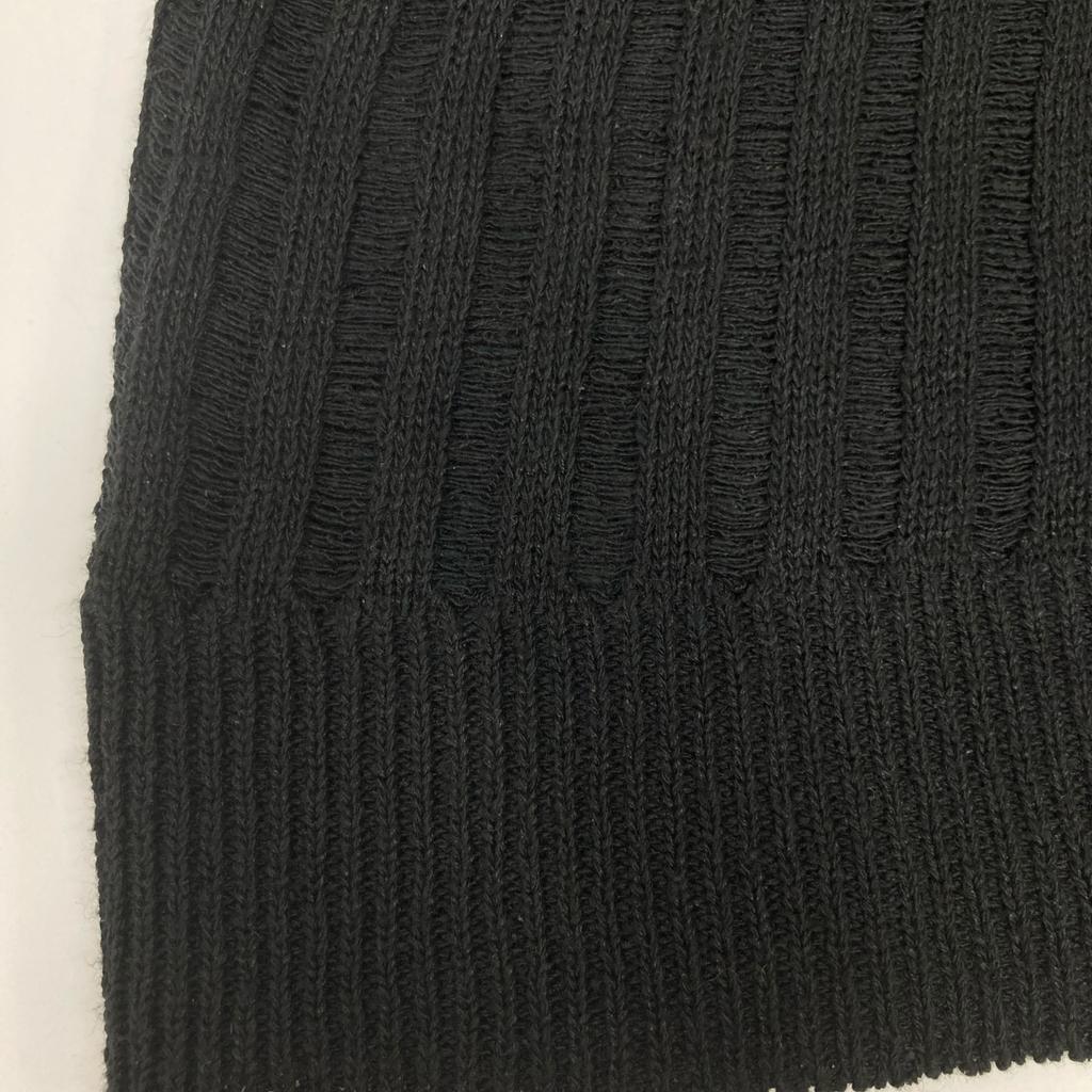 Deuxieme Classe 2011 Black Silk Linen Sheer Oversized Knit tops Not written blackUsed