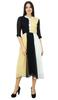 Bimba Womens Classic Mandarin Collar Shift TriColor Midi Summer Chic Dresses